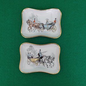 Limoges P Pastaud Ceramic Trinket Dishes